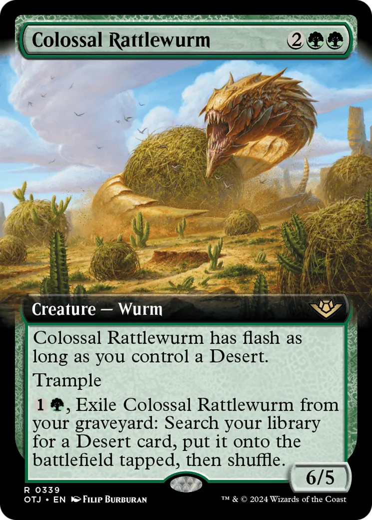 Guivre-crotale colossale — Outlaws of Thunder Junction — Magic: The Gathering