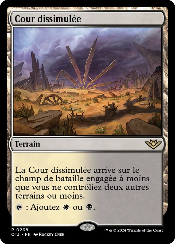 Cour dissimulée — Outlaws of Thunder Junction — Magic: The Gathering