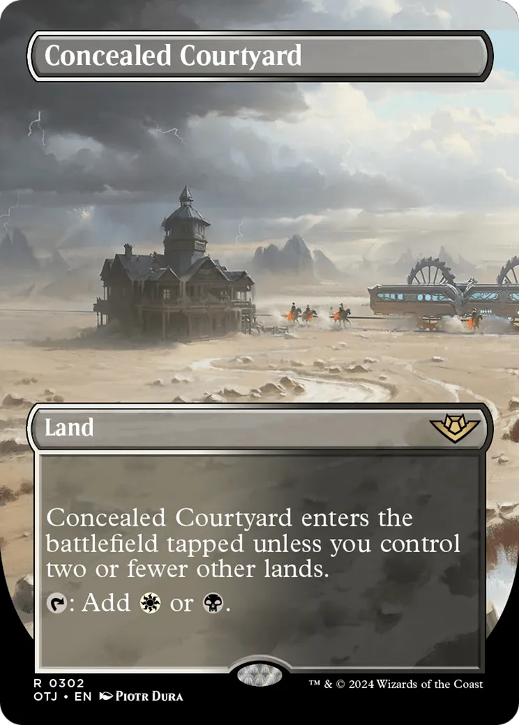 Concealed Courtyard from Outlaws of Thunder Junction - Magic: The Gathering