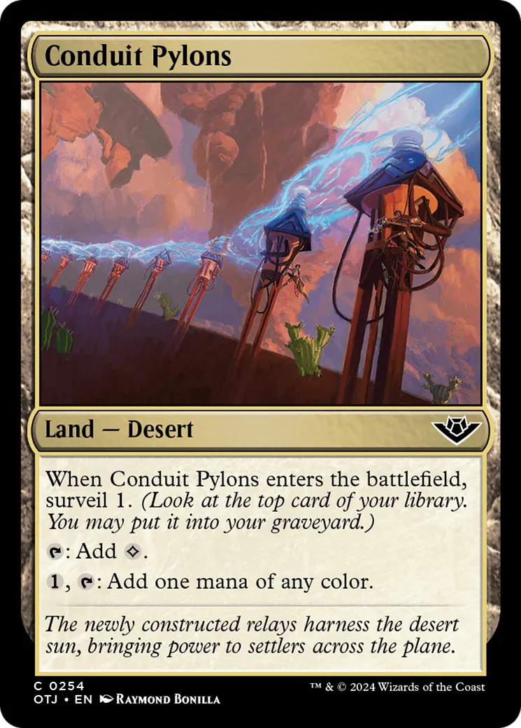 Conduit Pylons — Outlaws of Thunder Junction — Magic: The Gathering