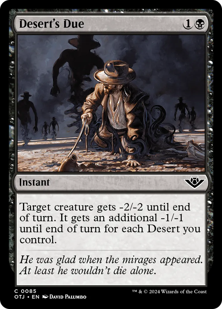 Desert's Due — Outlaws of Thunder Junction — Magic: The Gathering