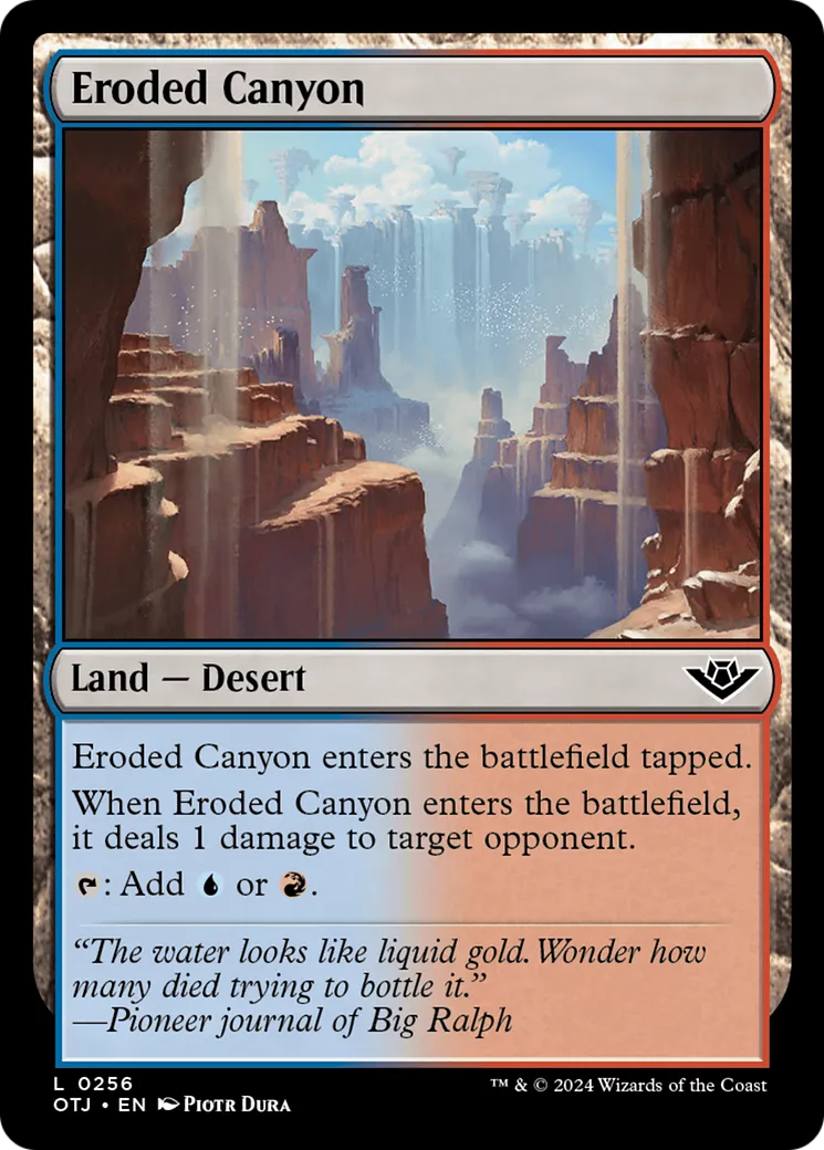 Canyon érodé — Outlaws of Thunder Junction — Magic: The Gathering