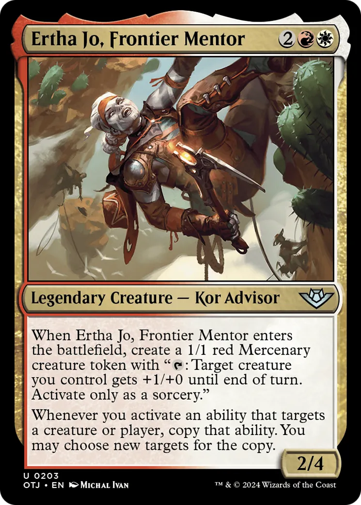Ertha Jo, Frontier Mentor — Outlaws of Thunder Junction — Magic: The Gathering