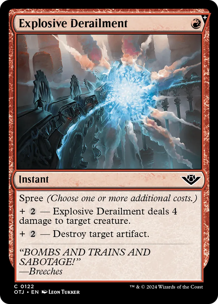 Explosive Derailment — Outlaws of Thunder Junction — Magic: The Gathering