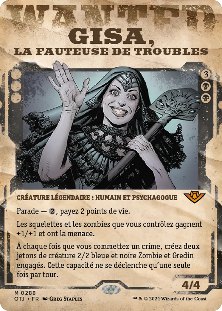 Gisa, la fauteuse de troubles — Outlaws of Thunder Junction — Magic: The Gathering