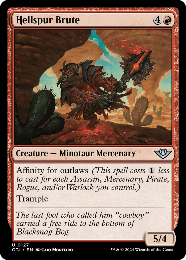 Hellspur Brute — Outlaws of Thunder Junction — Magic: The Gathering