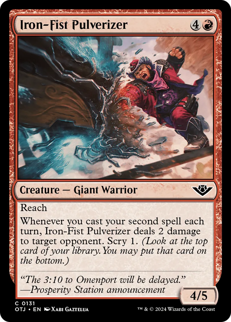 Pulvérisateur poing-de-fer — Outlaws of Thunder Junction — Magic: The Gathering