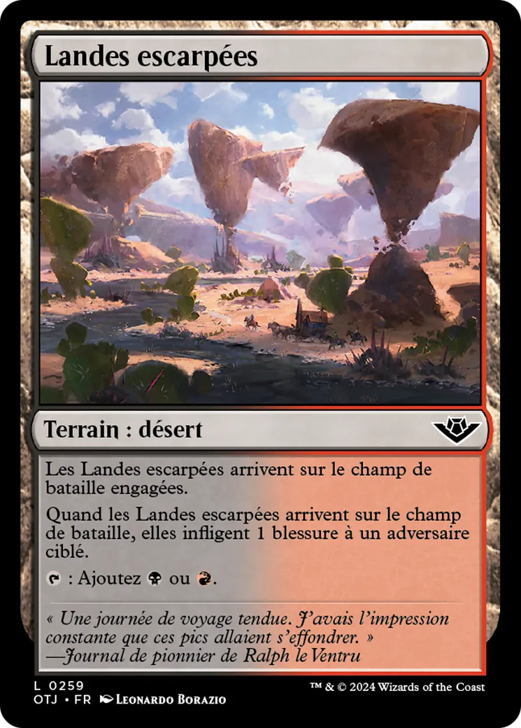 Landes escarpées — Outlaws of Thunder Junction — Magic: The Gathering