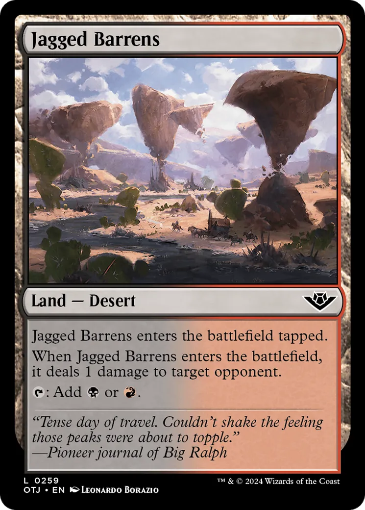 Jagged Barrens — Outlaws of Thunder Junction — Magic: The Gathering
