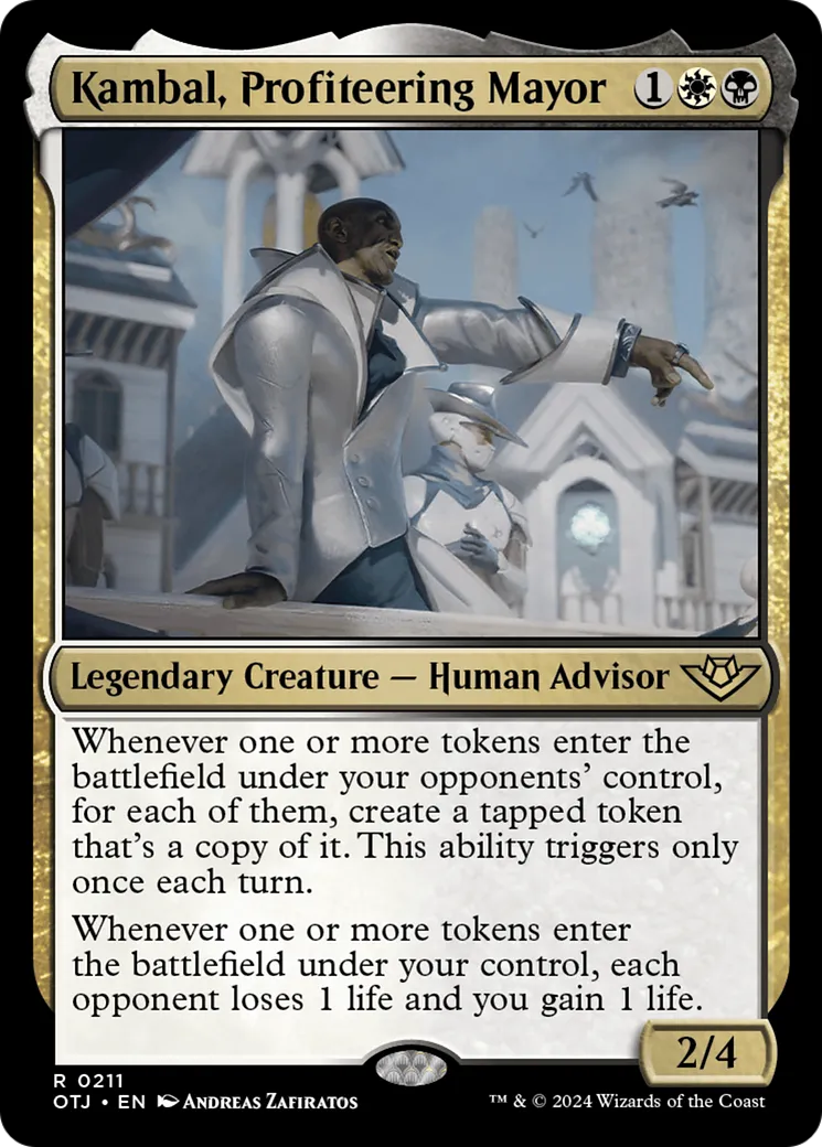 Kambal, Profiteering Mayor — Outlaws of Thunder Junction — Magic: The Gathering