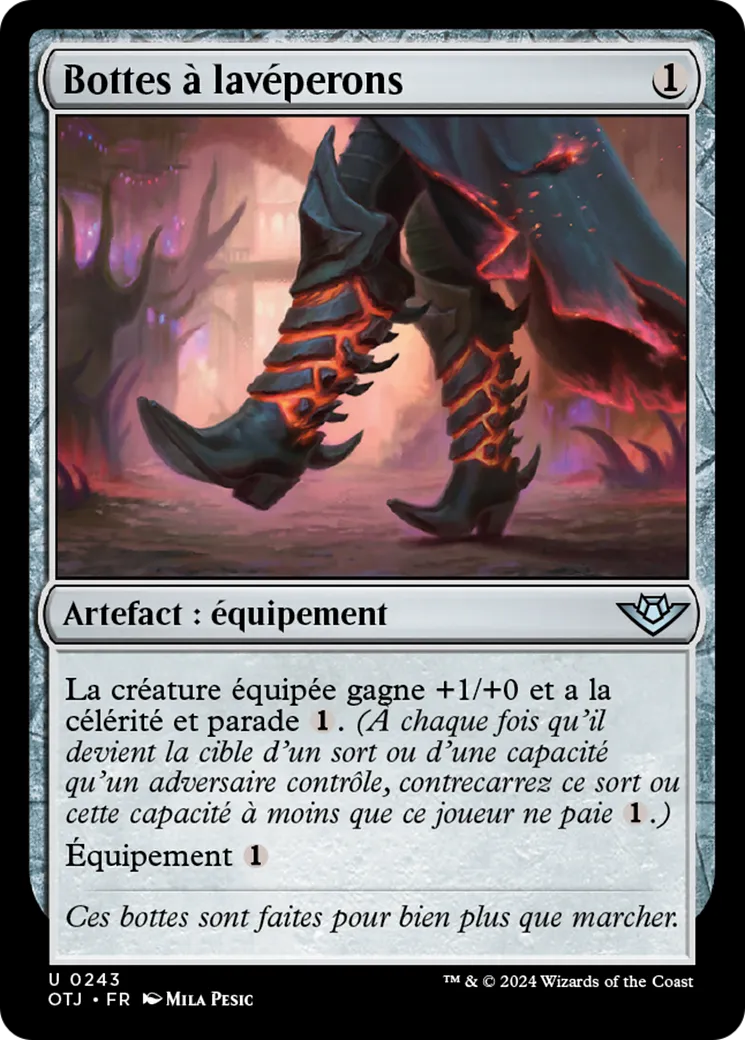 Bottes à lavéperons — Outlaws of Thunder Junction — Magic: The Gathering