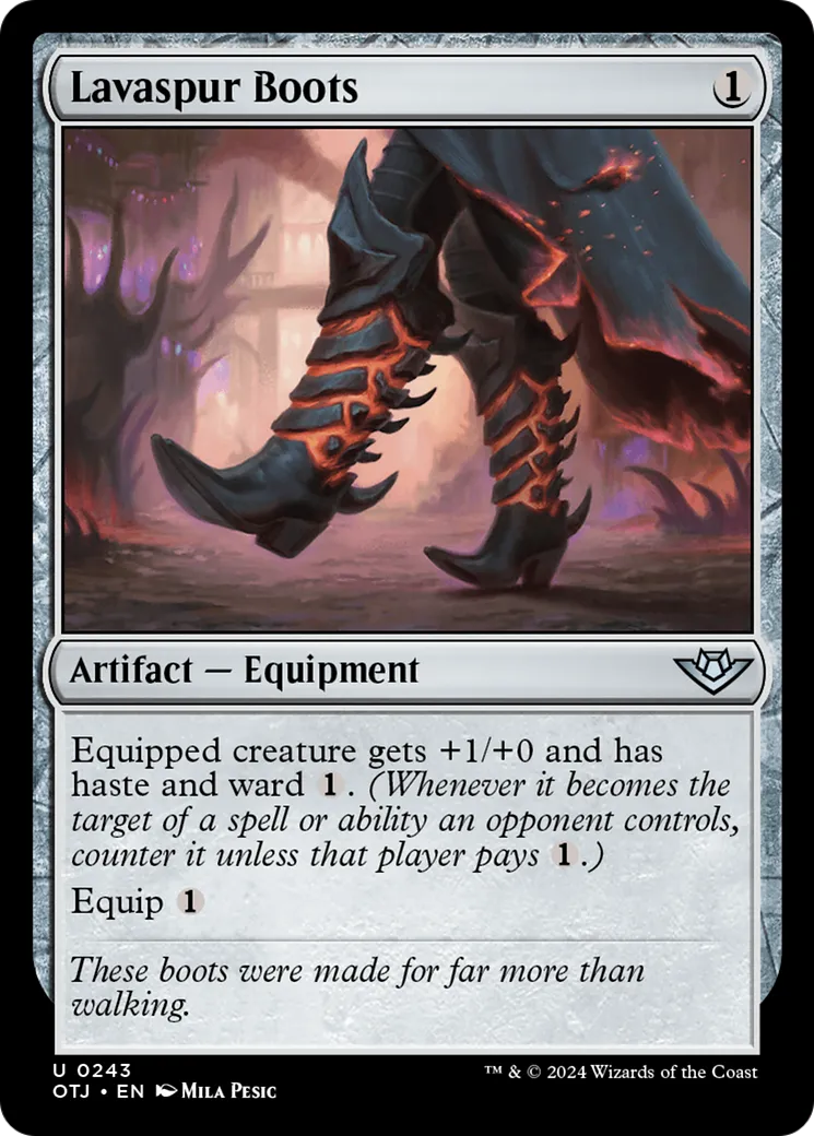 Bottes à lavéperons — Outlaws of Thunder Junction — Magic: The Gathering