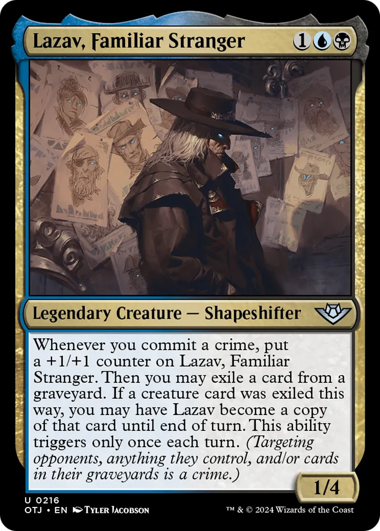 Lazav, Familiar Stranger — Outlaws of Thunder Junction — Magic: The Gathering