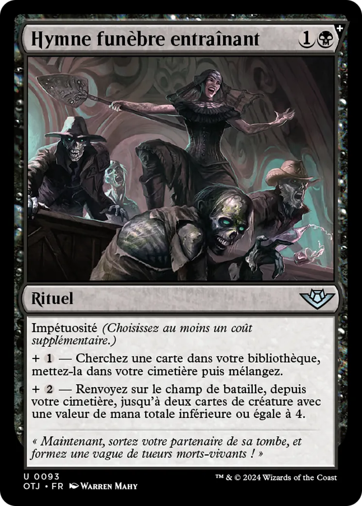 Hymne funèbre entraînant — Outlaws of Thunder Junction — Magic: The Gathering