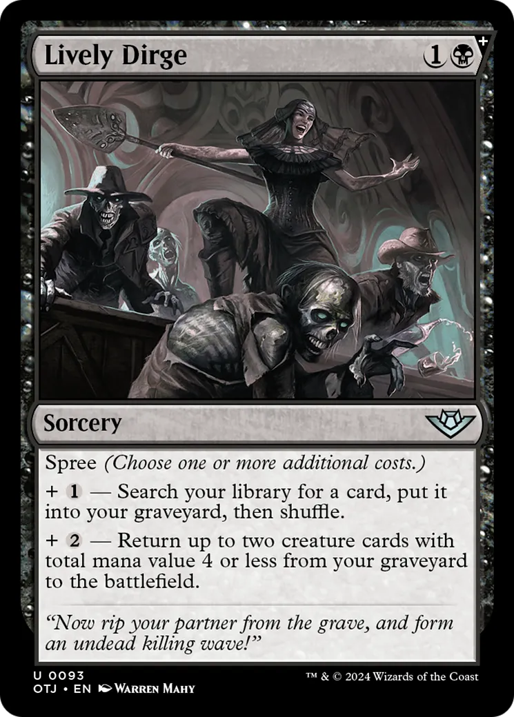 Lively Dirge — Outlaws of Thunder Junction — Magic: The Gathering