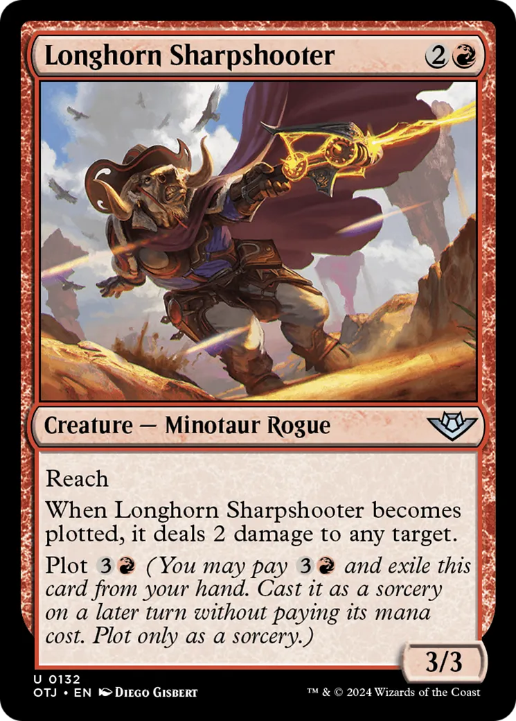 Longhorn Sharpshooter — Outlaws of Thunder Junction — Magic: The Gathering