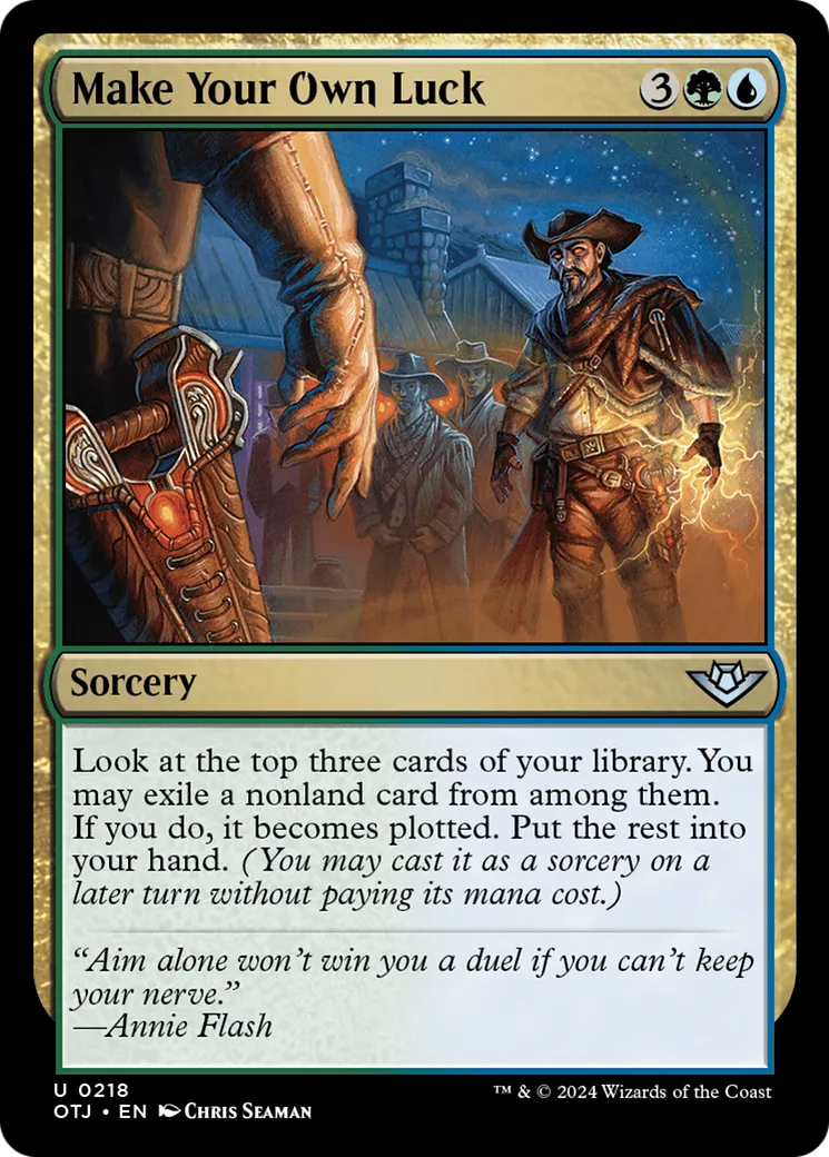 Provoquer la chance — Outlaws of Thunder Junction — Magic: The Gathering