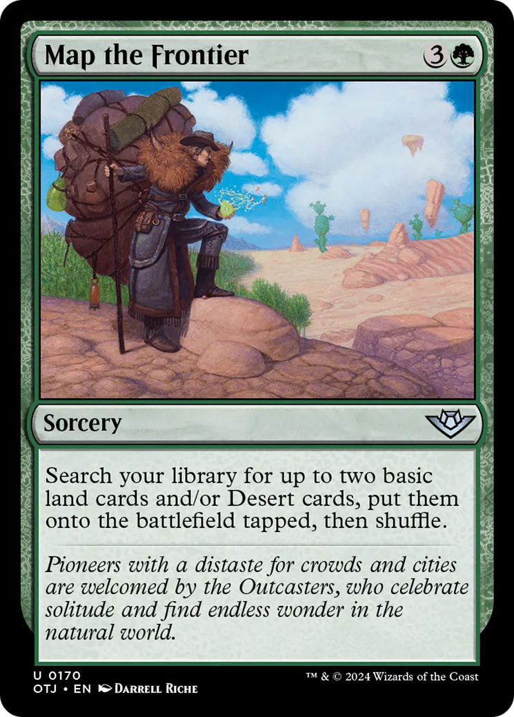 Map the Frontier from Outlaws of Thunder Junction - Magic: The Gathering