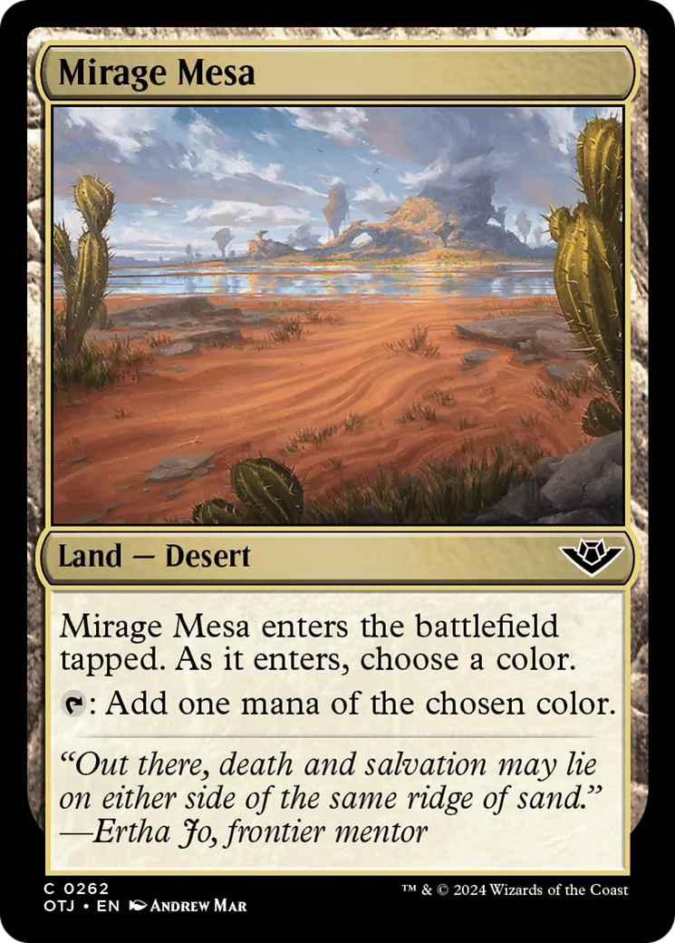Mirage Mesa — Outlaws of Thunder Junction — Magic: The Gathering