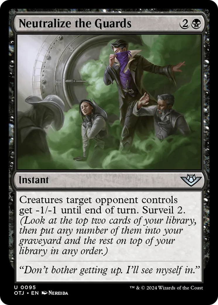 Neutraliser les gardes — Outlaws of Thunder Junction — Magic: The Gathering