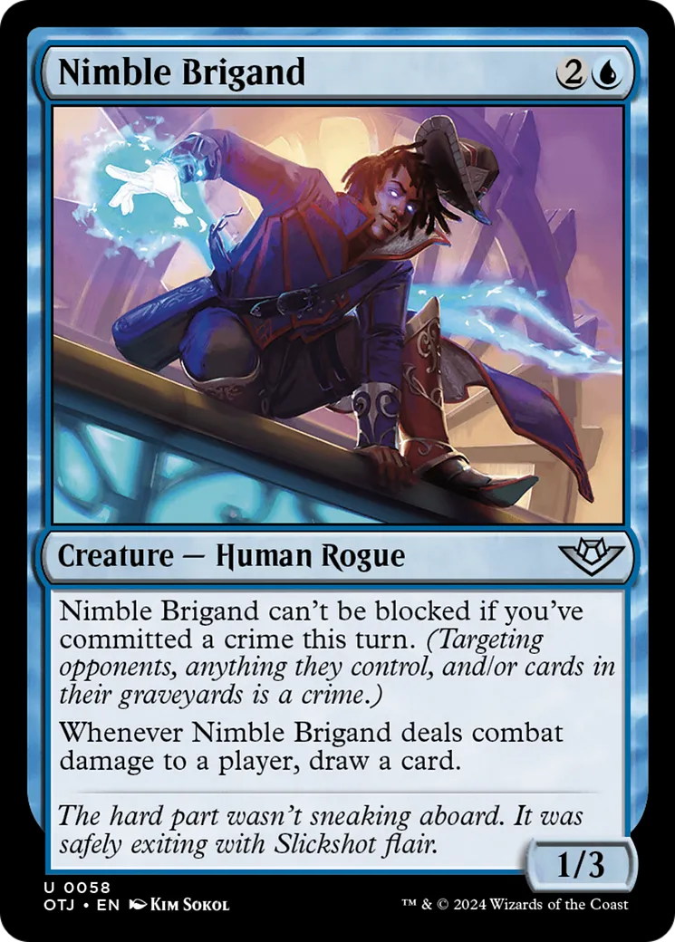 Nimble Brigand — Outlaws of Thunder Junction — Magic: The Gathering