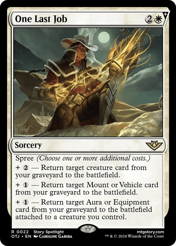One Last Job — Outlaws of Thunder Junction — Magic: The Gathering