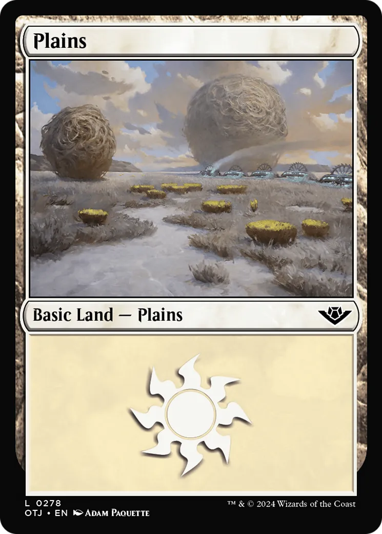 Plains — Outlaws of Thunder Junction — Magic: The Gathering
