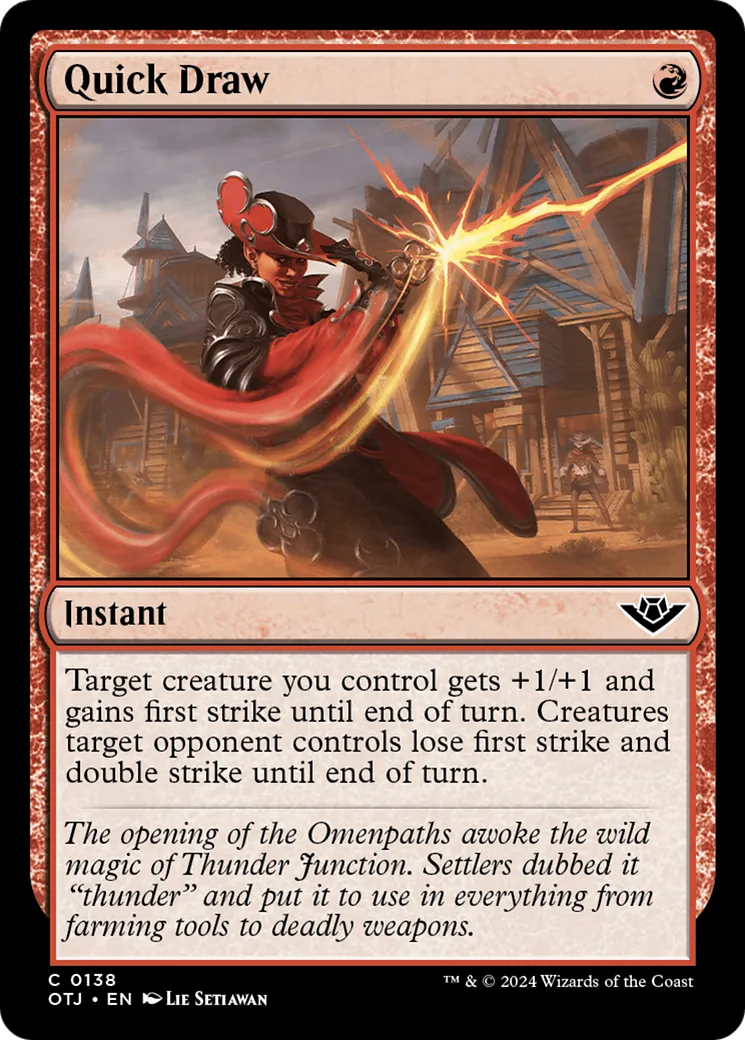 Rapide de la gâchette — Outlaws of Thunder Junction — Magic: The Gathering