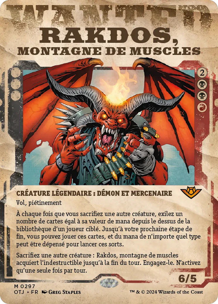 Rakdos, montagne de muscles — Outlaws of Thunder Junction — Magic: The Gathering