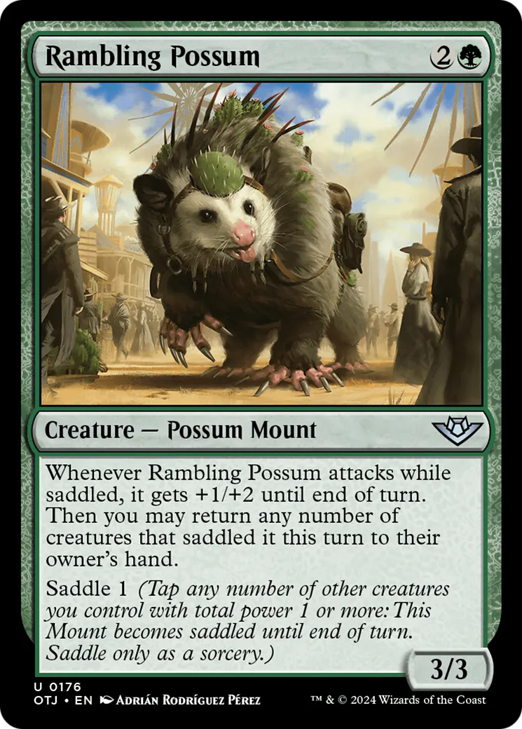 Rambling Possum — Outlaws of Thunder Junction — Magic: The Gathering