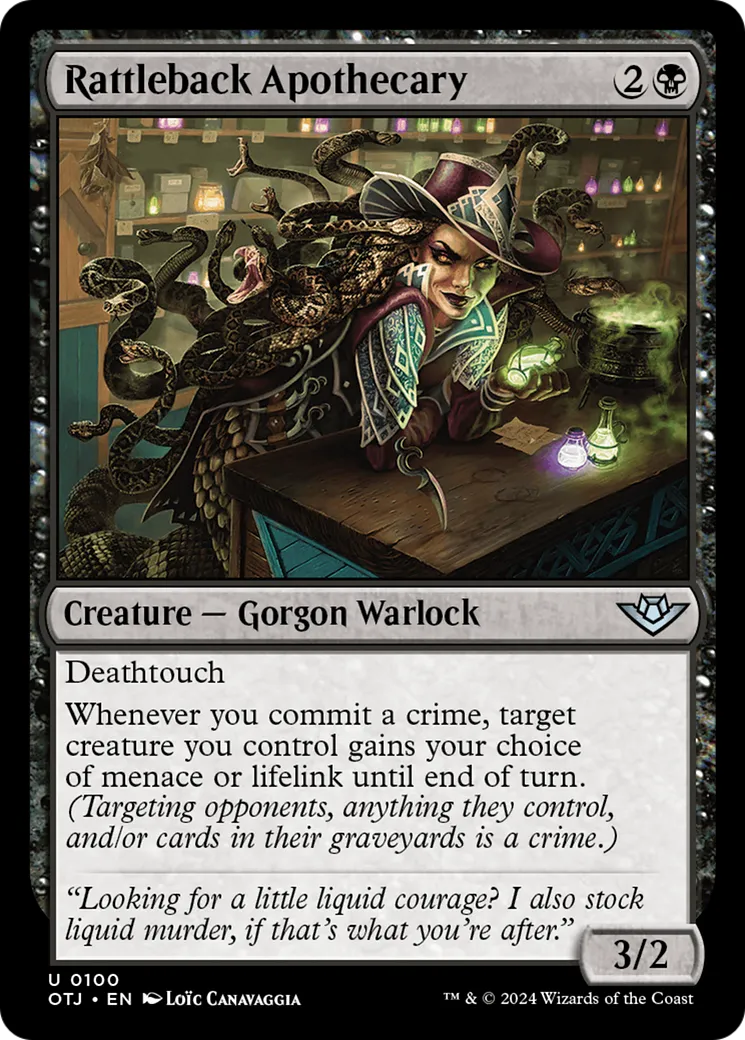 Apothicaire au dos de crotale — Outlaws of Thunder Junction — Magic: The Gathering