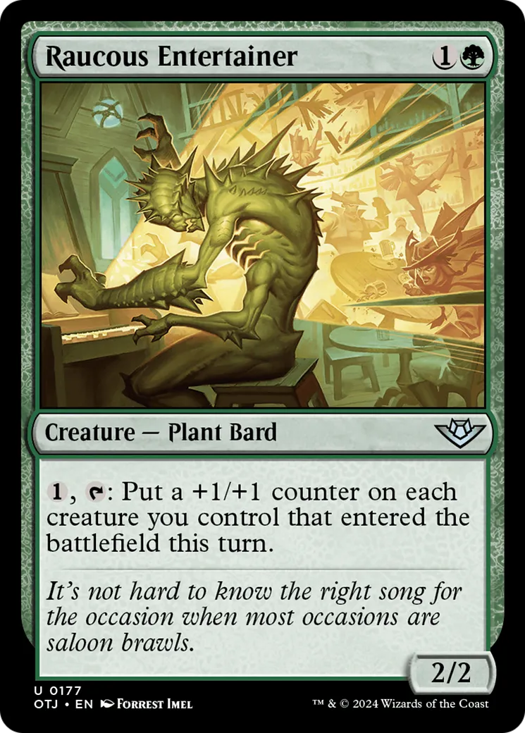 Raucous Entertainer — Outlaws of Thunder Junction — Magic: The Gathering