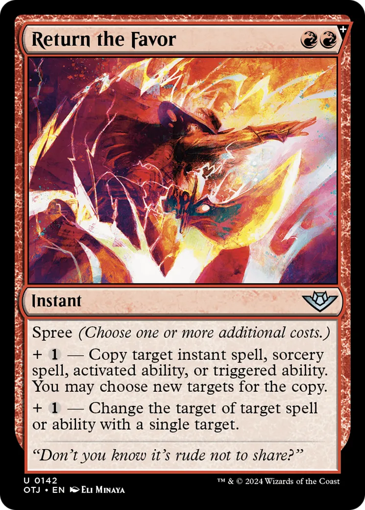 Return the Favor — Outlaws of Thunder Junction — Magic: The Gathering