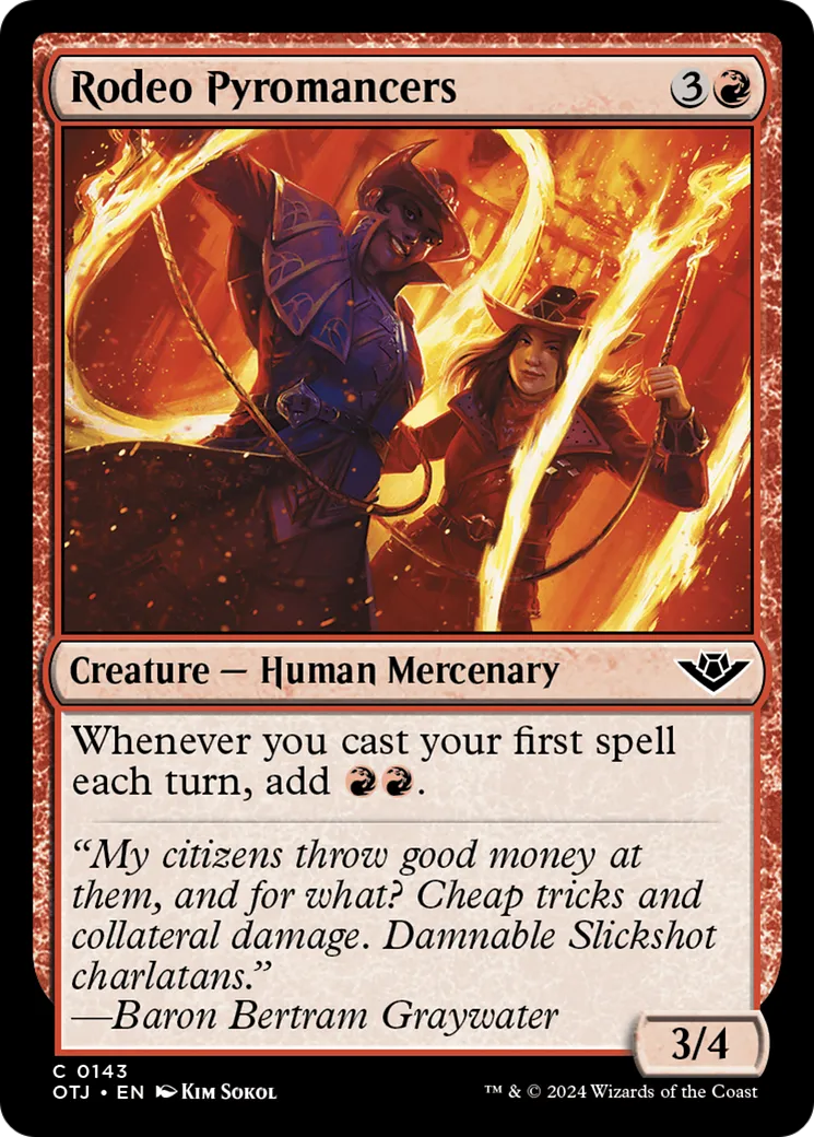 Rodeo Pyromancers — Outlaws of Thunder Junction — Magic: The Gathering