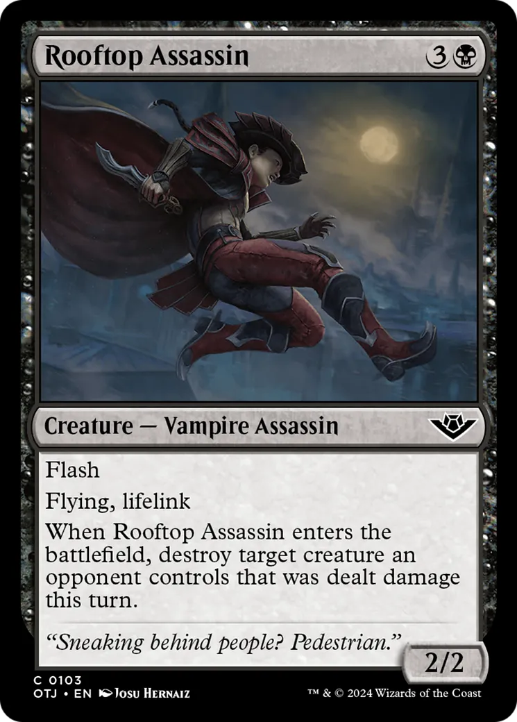 Rooftop Assassin — Outlaws of Thunder Junction — Magic: The Gathering