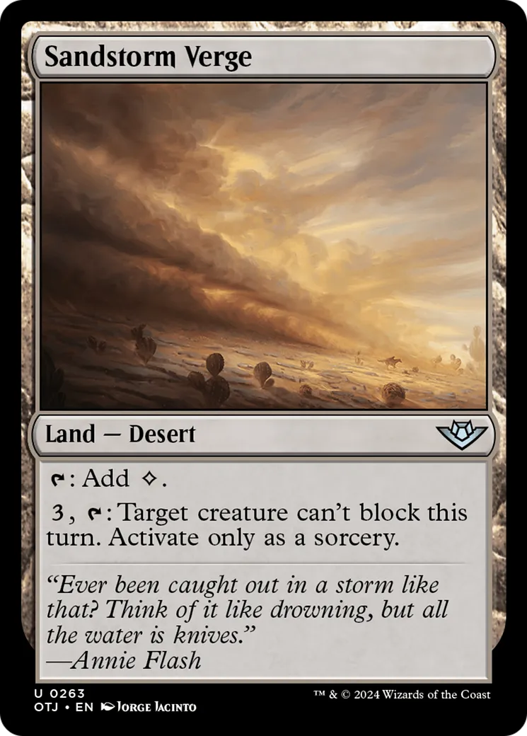 Sandstorm Verge — Outlaws of Thunder Junction — Magic: The Gathering