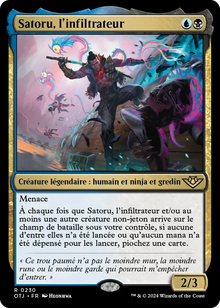 Satoru, l'infiltrateur — Outlaws of Thunder Junction — Magic: The Gathering