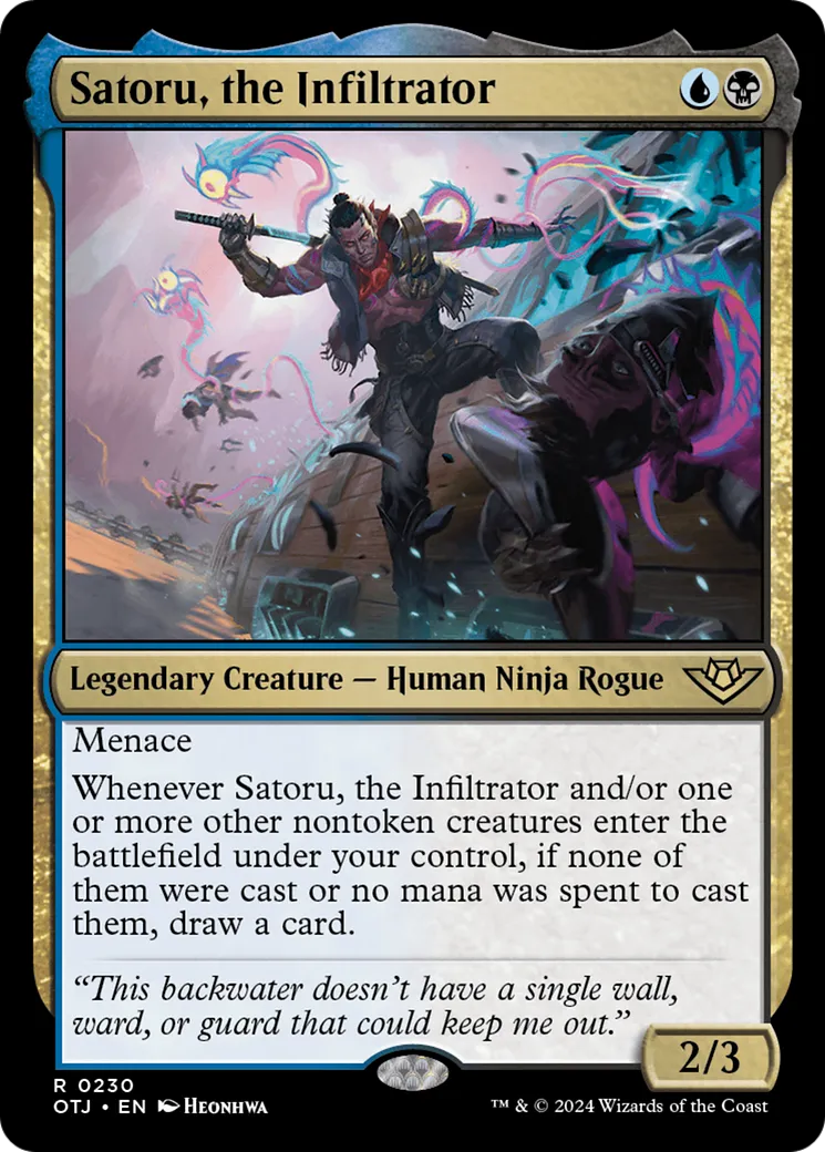 Satoru, the Infiltrator — Outlaws of Thunder Junction — Magic: The Gathering