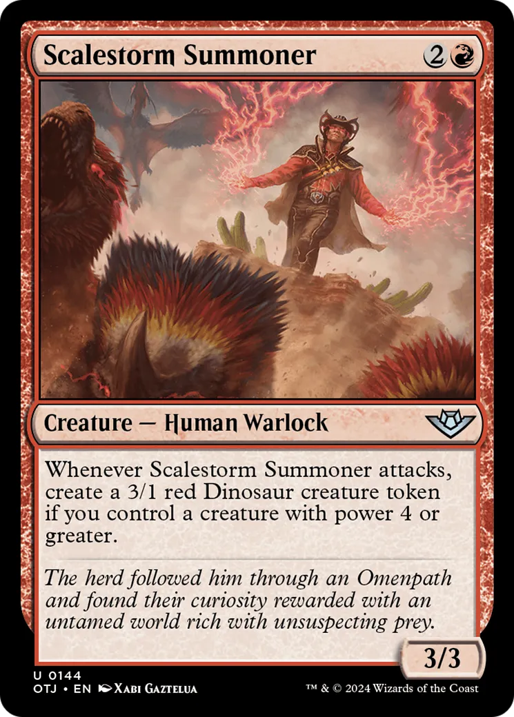 Invocateur de tempête d'écailles — Outlaws of Thunder Junction — Magic: The Gathering