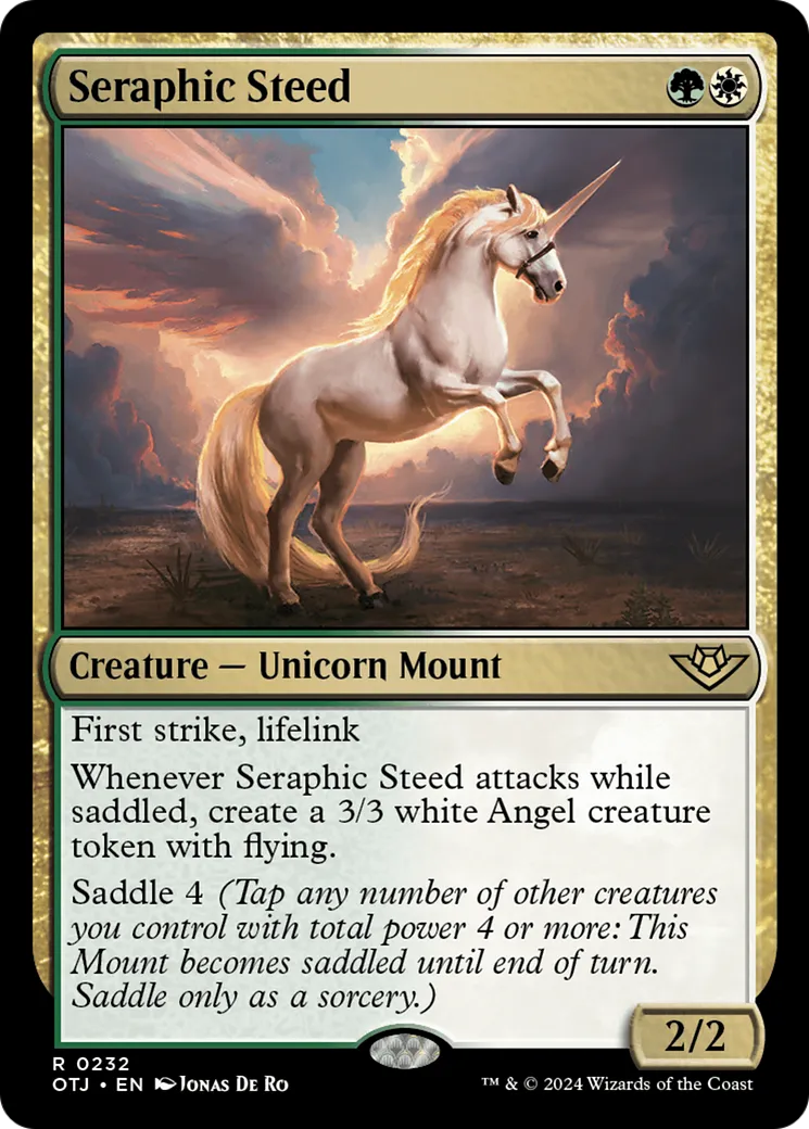 Seraphic Steed — Outlaws of Thunder Junction — Magic: The Gathering