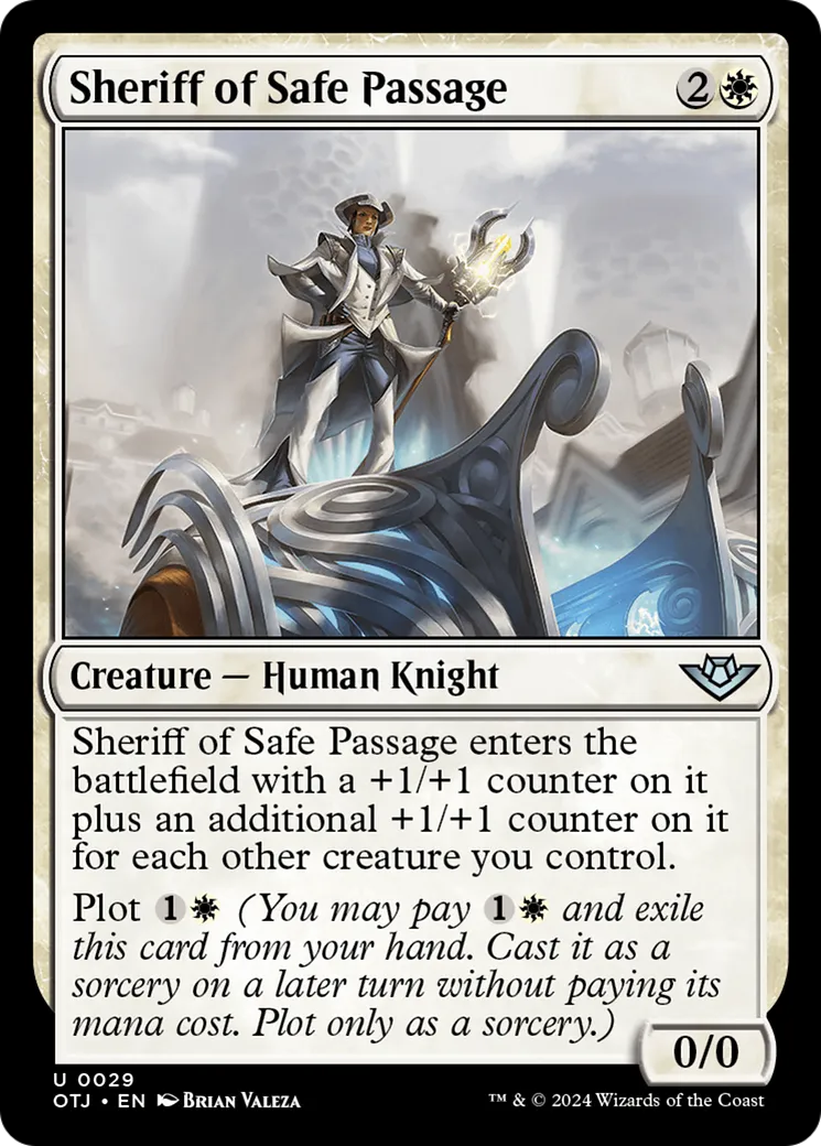 Shérif de passage protégé — Outlaws of Thunder Junction — Magic: The Gathering