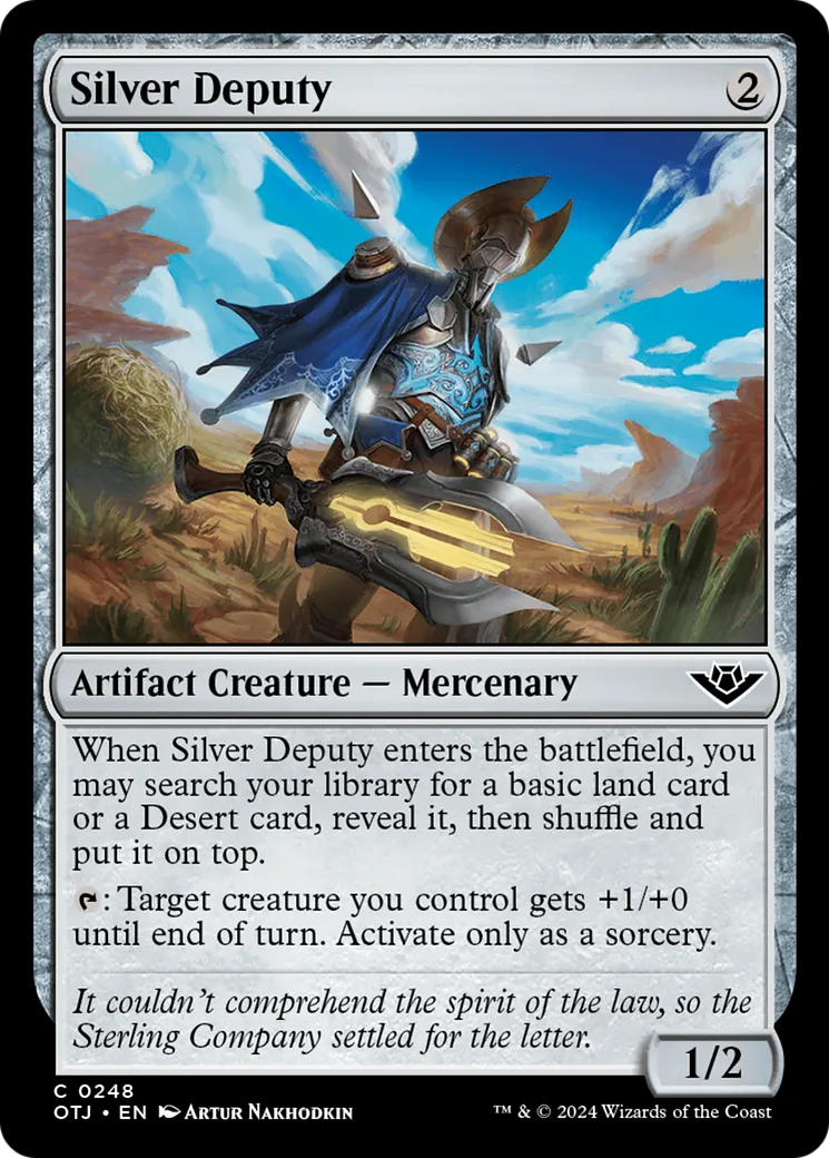 Silver Deputy — Outlaws of Thunder Junction — Magic: The Gathering