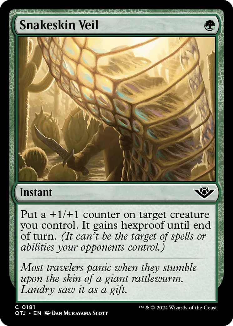 Snakeskin Veil — Outlaws of Thunder Junction — Magic: The Gathering