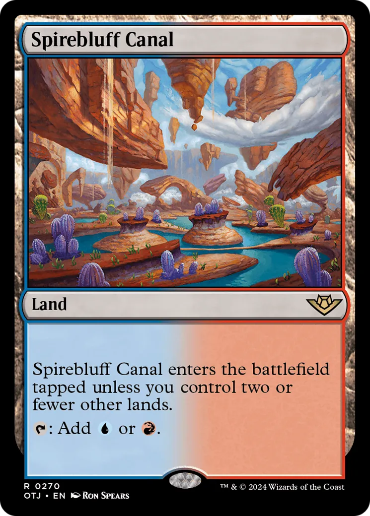 Spirebluff Canal — Outlaws of Thunder Junction — Magic: The Gathering