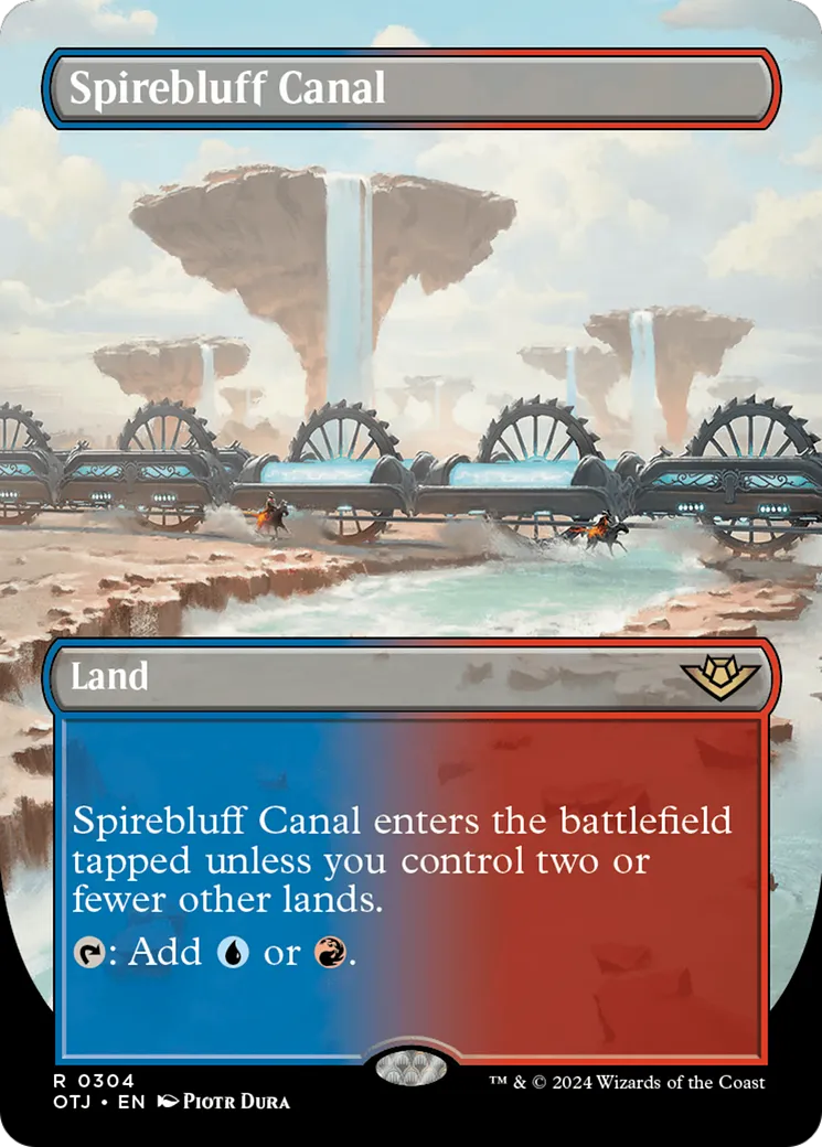 Spirebluff Canal from Outlaws of Thunder Junction - Magic: The Gathering