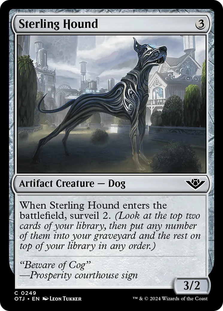 Chien d'Argenfin — Outlaws of Thunder Junction — Magic: The Gathering
