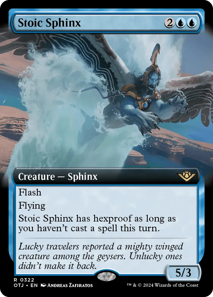 Sphinx stoïque — Outlaws of Thunder Junction — Magic: The Gathering