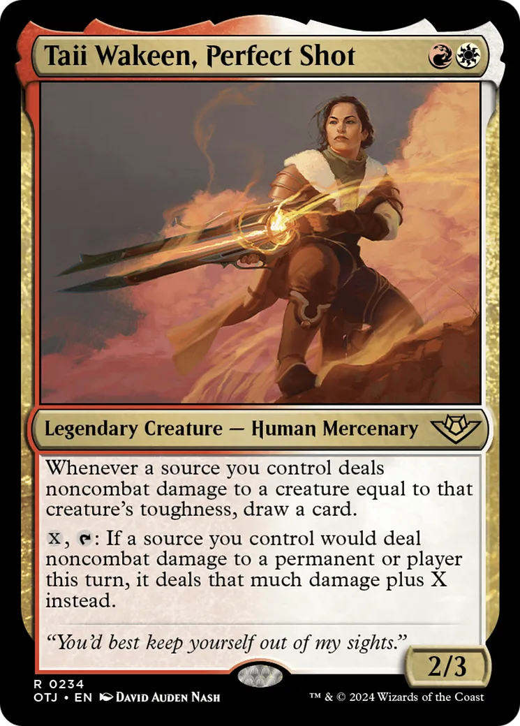 Taii Wakeen, Perfect Shot — Outlaws of Thunder Junction — Magic: The Gathering