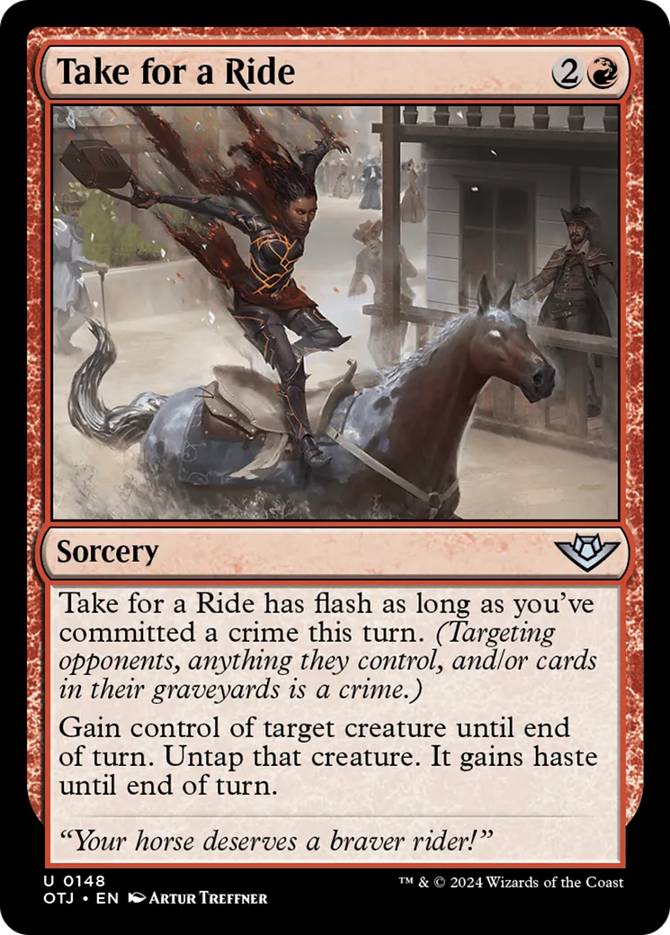 En selle — Outlaws of Thunder Junction — Magic: The Gathering