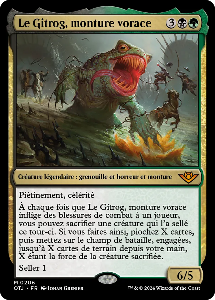 Le Gitrog, monture vorace — Outlaws of Thunder Junction — Magic: The Gathering